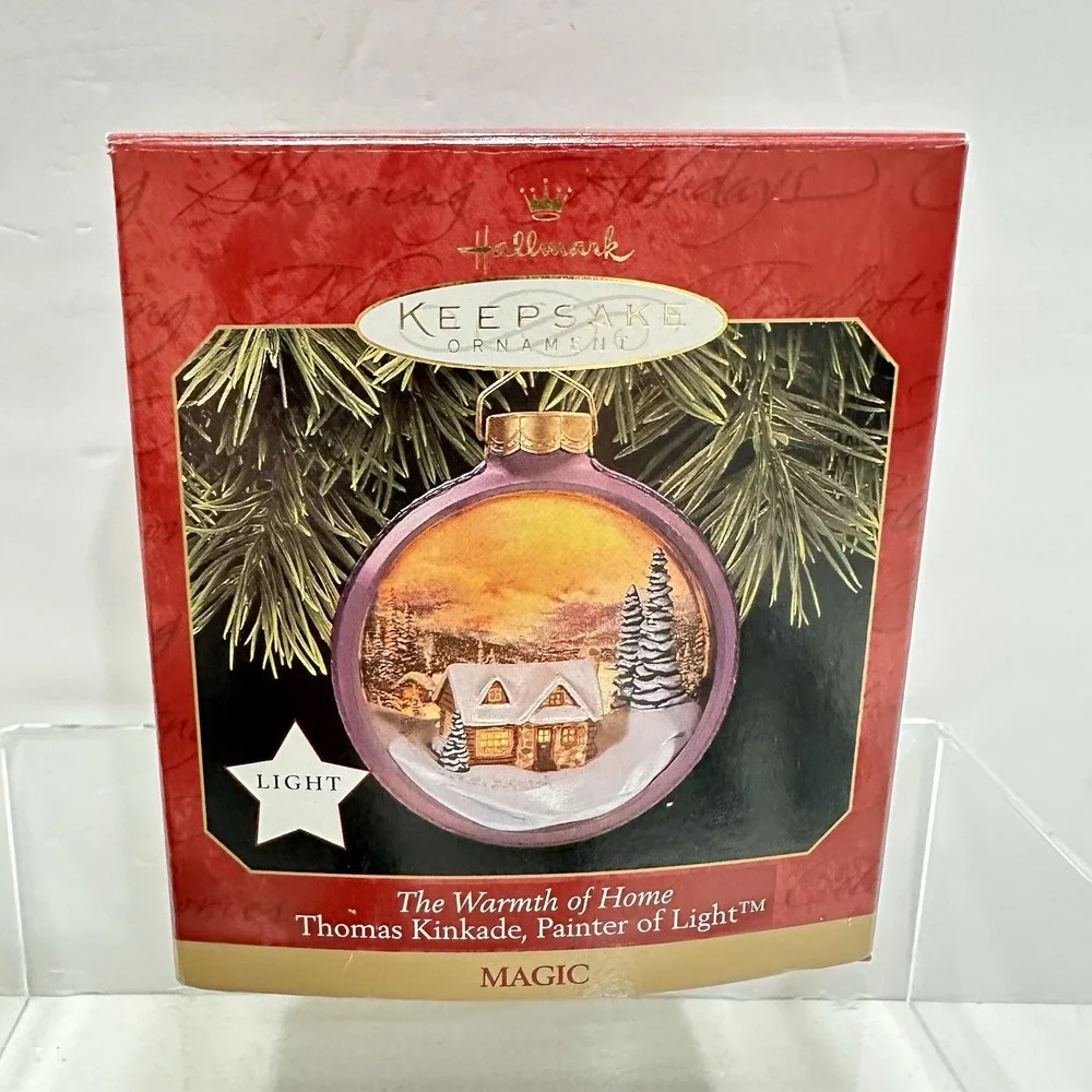 Hallmark Keepsake Christmas Ornament - The Warmth of Home - Thomas Kinkade‎ 1997